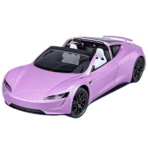 RYUEXING for 1/24 Space Roadster Simulation Legierung Druckguss Automodell Kinderspielzeug Sammlung Ornamente(Purple) von RYUEXING