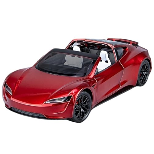RYUEXING for 1/24 Space Roadster Simulation Legierung Druckguss Automodell Kinderspielzeug Sammlung Ornamente(Red) von RYUEXING
