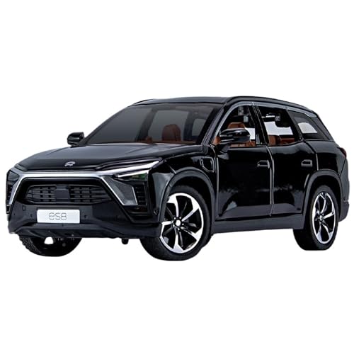 RYUEXING for 1/24 Weilai ES8 Simulation Legierung Druckguss Auto Modell Kinder Spielzeug Sammlung Ornamente(Black) von RYUEXING