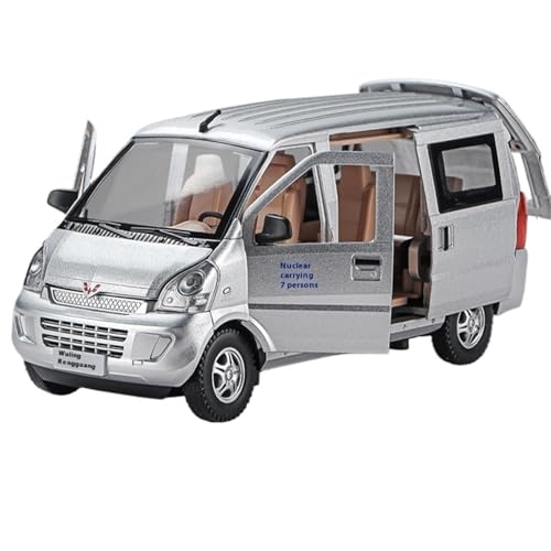 RYUEXING for 1/24 Wuling Rongguang Van Simulation Legierung Auto Modell Spielzeug Sammlung Ornamente(Silver) von RYUEXING
