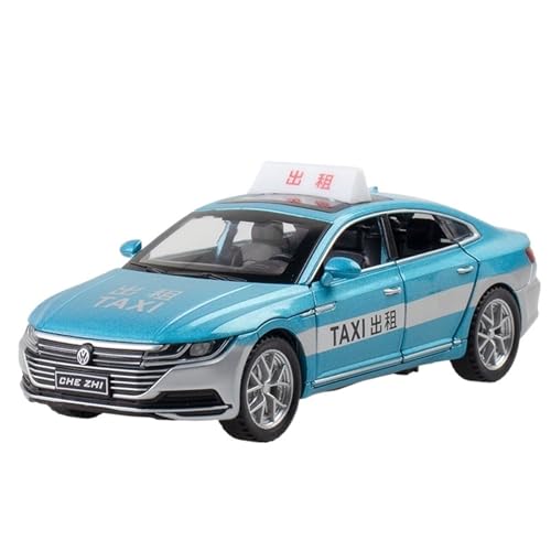 RYUEXING for 1/32 CC Taxi Simulation Legierung Druckguss Automodell Kinderspielzeug Sammlung Ornamente(Blue) von RYUEXING