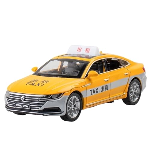 RYUEXING for 1/32 CC Taxi Simulation Legierung Druckguss Automodell Kinderspielzeug Sammlung Ornamente(Yellow) von RYUEXING