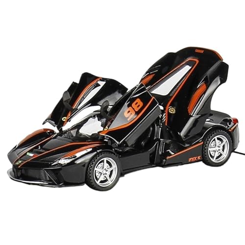 RYUEXING for 1/32 FXXK Tür Sportwagen Simulation Legierung Druckguss Automodell Kinderspielzeug Sammlung Ornamente(Black) von RYUEXING