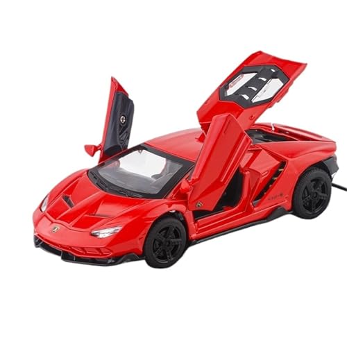 RYUEXING for 1/32 LP770 Sportwagen Simulation Legierung Druckguss Automodell Kinderspielzeug Sammlung Ornamente(Red) von RYUEXING