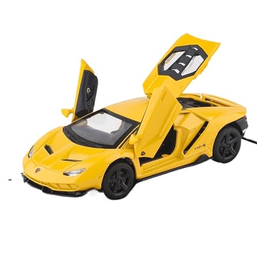 RYUEXING for 1/32 LP770 Sportwagen Simulation Legierung Druckguss Automodell Kinderspielzeug Sammlung Ornamente(Yellow) von RYUEXING