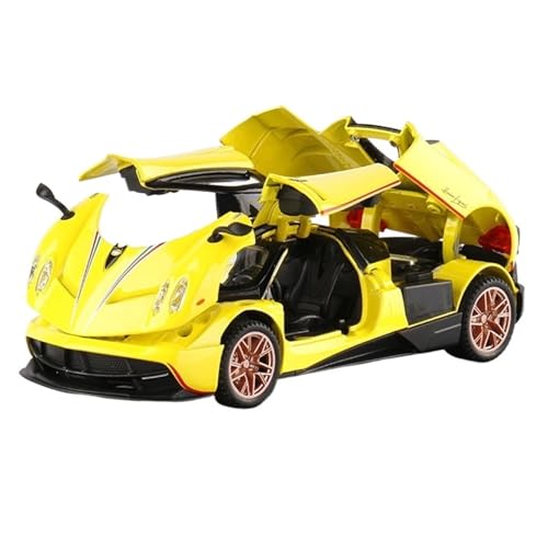 RYUEXING for 1/32 Pagani Sportwagen Simulation Legierung Druckguss Automodell Kinderspielzeug Sammlung Ornamente(Yellow) von RYUEXING