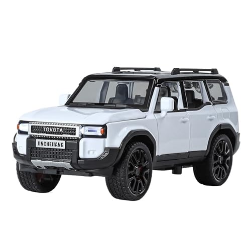 RYUEXING for 1/32 Prado SUV Simulation Legierung Druckguss Automodell Kinderspielzeug Sammlung Ornamente(White) von RYUEXING