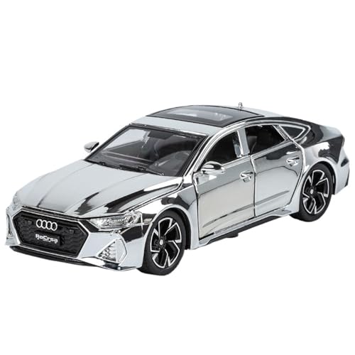RYUEXING for 1/32 RS7 Beschichtung Version Simulation Legierung Druckguss Auto Modell Kinderspielzeug Sammlung Ornamente(Silver) von RYUEXING