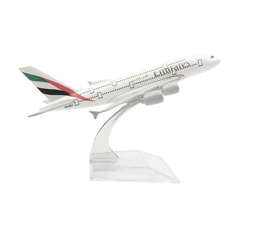 RYUEXING for 1/400 16CM Emirates Airbus A380 Flugzeugmodell Legierung Simulation Verkehrsflugzeug Statische Sammlung Ornamente von RYUEXING