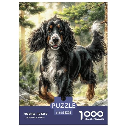 Afghan Hound 1000-teiliges Pet Puzzle Familien Geschicklichkeitsspiel Unmöglich Puzzles 38x26cm/1000pcs von RYVABXYAK