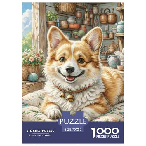Cairn Terrier 1000-teiliges Dog Puzzle Für Erwachsene Geschicklichkeitsspiel Puzzlespiel Themen-Puzzle Mit 70x50cm/1000pcs von RYVABXYAK