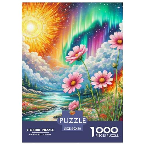 Cosmos Bipinnatus 1000-teiliges Flower Puzzle Für Erwachsene Und Kinder Erwachsenenpuzzle Mit Wimmelbild Unmöglich Puzzles 70x50cm/1000pcs von RYVABXYAK
