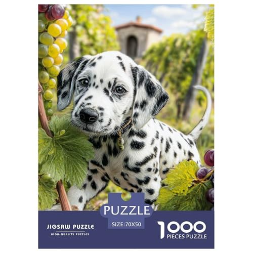Cute Dog 1000-teiliges Pet Puzzle Familien Erwachsenenpuzzle Mit Wimmelbild Unmöglich Puzzles 70x50cm/1000pcs von RYVABXYAK