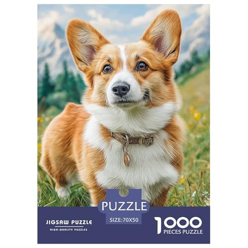 Cute Dog 1000-teiliges Pet Puzzle Für Die Ganze Familie Erwachsenenpuzzle Mit Wimmelbild DIY Herausfordernde 70x50cm/1000pcs von RYVABXYAK