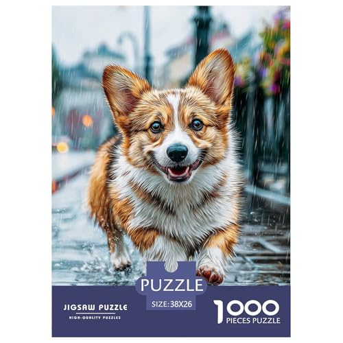 Cute Dog 1000-teiliges Pet Puzzle Für Die Ganze Familie Erwachsenenpuzzle Mit Wimmelbild Unmöglich Puzzles 38x26cm/1000pcs von RYVABXYAK
