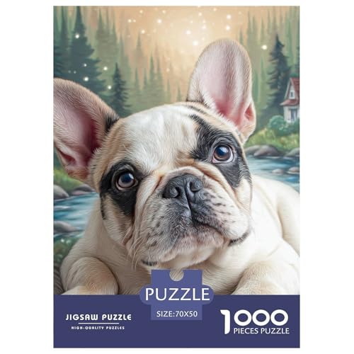 Cute Dog 1000-teiliges Pet Puzzle Für Die Ganze Familie Geschicklichkeitsspiel Anspruchsvolles Puzzle 70x50cm/1000pcs von RYVABXYAK