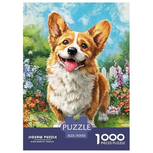 Cute Dog 1000-teiliges Pet Puzzle Für Die Ganze Familie Geschicklichkeitsspiel Anspruchsvolles Puzzle 70x50cm/1000pcs von RYVABXYAK