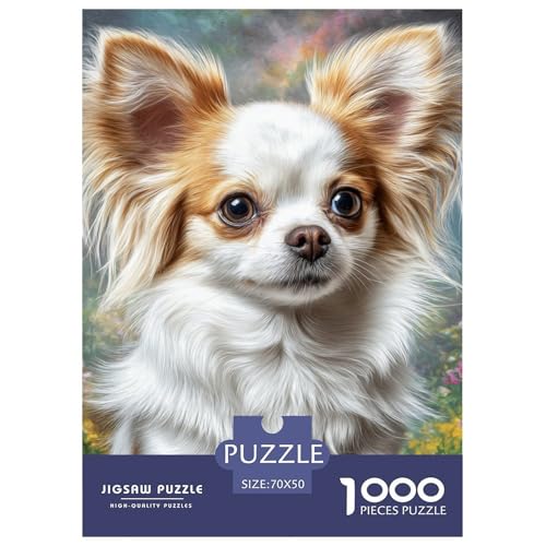 Cute Dog 1000-teiliges Pet Puzzle Für Die Ganze Familie Geschicklichkeitsspiel Anspruchsvolles Puzzle 70x50cm/1000pcs von RYVABXYAK