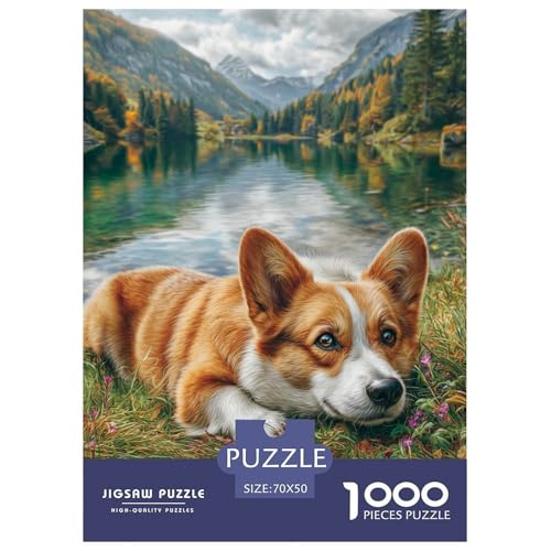 Cute Dog 1000-teiliges Pet Puzzle Für Die Ganze Familie Geschicklichkeitsspiel Anspruchsvolles Puzzle 70x50cm/1000pcs von RYVABXYAK