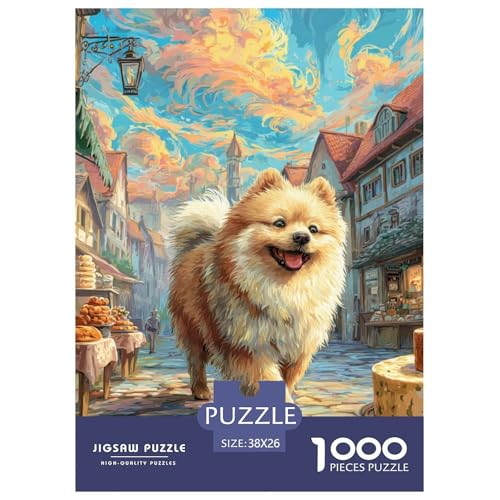 Cute Dog 1000-teiliges Pet Puzzle Für Die Ganze Familie Geschicklichkeitsspiel Unmöglich Puzzles 38x26cm/1000pcs von RYVABXYAK