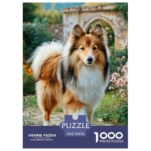 Cute Dog 1000-teiliges Pet Puzzle Für Die Ganze Familie Geschicklichkeitsspiel Unmöglich Puzzles 70x50cm/1000pcs von RYVABXYAK