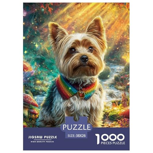 Cute Dog 1000-teiliges Pet Puzzle Für Die Ganze Familie Klassische Anspruchsvolles Puzzle 38x26cm/1000pcs von RYVABXYAK