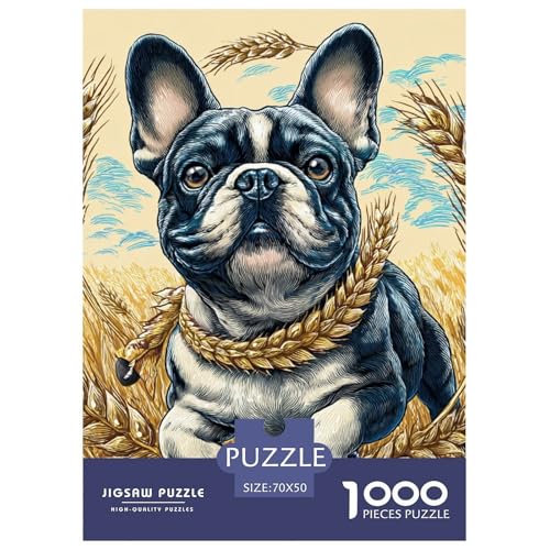 Cute Dog 1000-teiliges Pet Puzzle Für Erwachsene Geschicklichkeitsspiel DIY Herausfordernde 70x50cm/1000pcs von RYVABXYAK