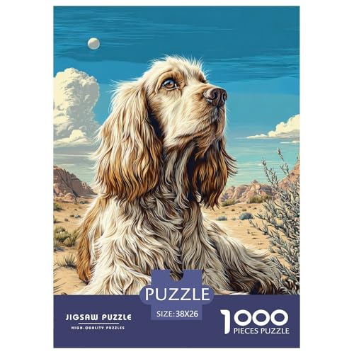 Cute Dog 1000-teiliges Pet Puzzle Für Erwachsene Klassische DIY Herausfordernde 38x26cm/1000pcs von RYVABXYAK