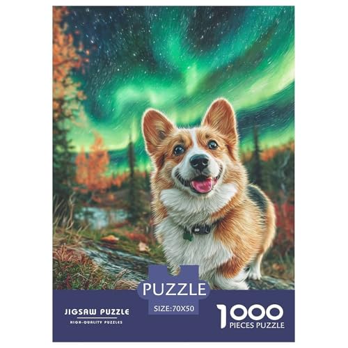 Cute Dog 1000-teiliges Pet Puzzle Für Erwachsene Klassische Unmöglich Puzzles 70x50cm/1000pcs von RYVABXYAK