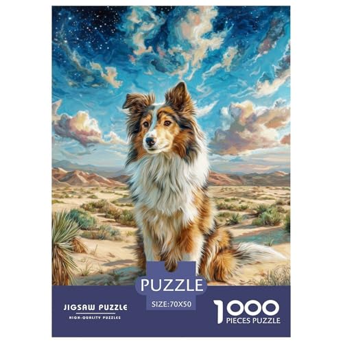 Cute Dog 1000-teiliges Pet Puzzle Für Erwachsene Und Kinder Erwachsenenpuzzle Mit Wimmelbild Puzzlespiel Themen-Puzzle Mit 70x50cm/1000pcs von RYVABXYAK