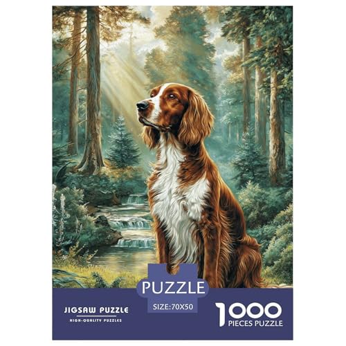 Cute Dog 1000-teiliges Pet Puzzle Für Erwachsene Und Kinder Klassische DIY Herausfordernde 70x50cm/1000pcs von RYVABXYAK