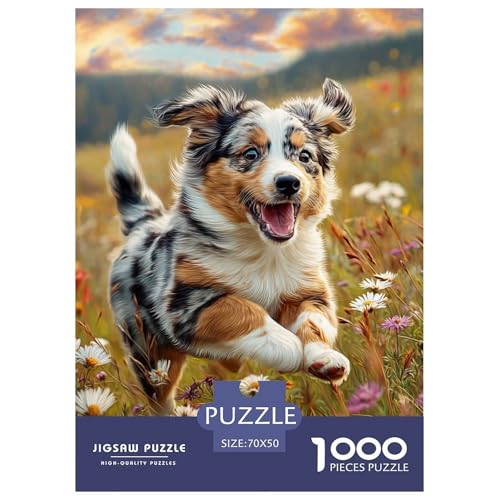 Cute Dog 1000-teiliges Pet Puzzle Für Erwachsene Und Kinder Klassische DIY Herausfordernde 70x50cm/1000pcs von RYVABXYAK