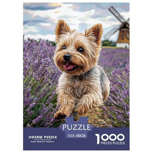 Cute Dog 1000-teiliges Pet Puzzles Für Erwachsene Klassische Unmöglich Puzzles 38x26cm/1000pcs von RYVABXYAK