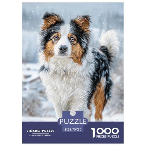 Cute Pet Dog 1000-teiliges Pet Puzzle Familien Erwachsenenpuzzle Mit Wimmelbild Anspruchsvolles Puzzle 70x50cm/1000pcs von RYVABXYAK