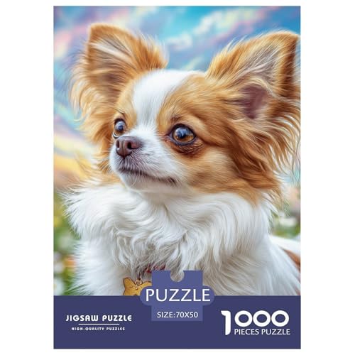 Cute Pet Dog 1000-teiliges Pet Puzzle Familien Geschicklichkeitsspiel Anspruchsvolles Puzzle 70x50cm/1000pcs von RYVABXYAK