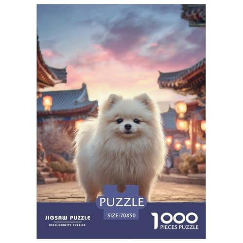 Cute Pet Dog 1000-teiliges Pet Puzzle Familien Geschicklichkeitsspiel Anspruchsvolles Puzzle 70x50cm/1000pcs von RYVABXYAK