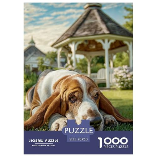 Cute Pet Dog 1000-teiliges Pet Puzzle Familien Geschicklichkeitsspiel Anspruchsvolles Puzzle 70x50cm/1000pcs von RYVABXYAK