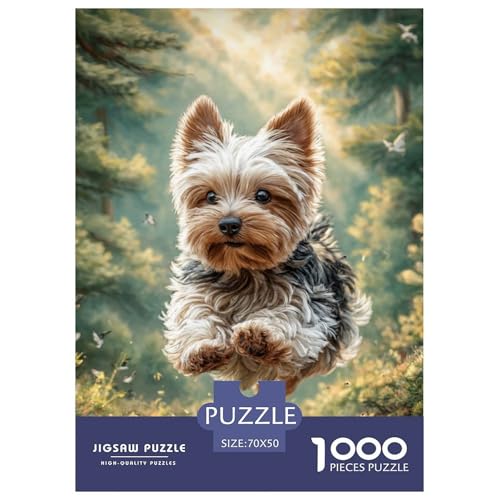Cute Pet Dog 1000-teiliges Pet Puzzle Familien Geschicklichkeitsspiel Anspruchsvolles Puzzle 70x50cm/1000pcs von RYVABXYAK