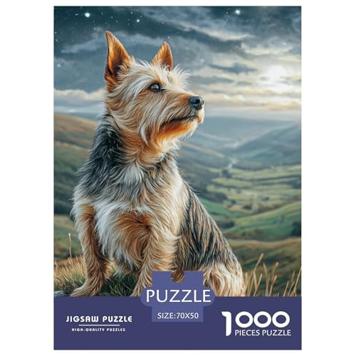 Cute Pet Dog 1000-teiliges Pet Puzzle Familien Geschicklichkeitsspiel DIY Herausfordernde 70x50cm/1000pcs von RYVABXYAK