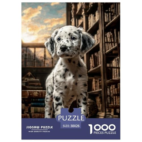 Cute Pet Dog 1000-teiliges Pet Puzzle Familien Geschicklichkeitsspiel Puzzlespiel Themen-Puzzle Mit 38x26cm/1000pcs von RYVABXYAK