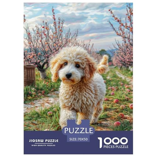 Cute Pet Dog 1000-teiliges Pet Puzzle Familien Geschicklichkeitsspiel Puzzlespiel Themen-Puzzle Mit 70x50cm/1000pcs von RYVABXYAK