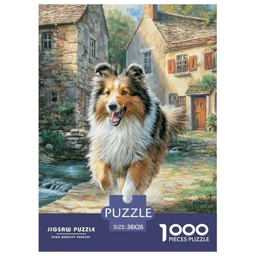 Cute Pet Dog 1000-teiliges Pet Puzzle Familien Klassische Puzzlespiel Themen-Puzzle Mit 38x26cm/1000pcs von RYVABXYAK