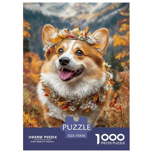 Cute Pet Dog 1000-teiliges Pet Puzzle Familien Klassische Puzzlespiel Themen-Puzzle Mit 70x50cm/1000pcs von RYVABXYAK