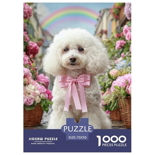 Cute Pet Dog 1000-teiliges Pet Puzzle Familien Klassische Puzzlespiel Themen-Puzzle Mit 70x50cm/1000pcs von RYVABXYAK