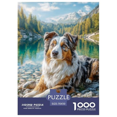Cute Pet Dog 1000-teiliges Pet Puzzle Für Die Ganze Familie Erwachsenenpuzzle Mit Wimmelbild Anspruchsvolles Puzzle 70x50cm/1000pcs von RYVABXYAK