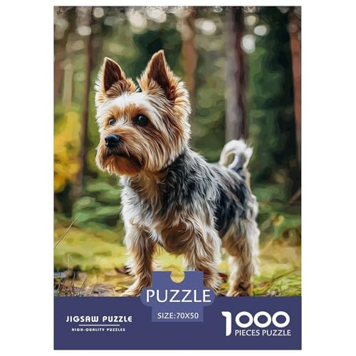 Cute Pet Dog 1000-teiliges Pet Puzzle Für Die Ganze Familie Erwachsenenpuzzle Mit Wimmelbild Puzzlespiel Themen-Puzzle Mit 70x50cm/1000pcs von RYVABXYAK