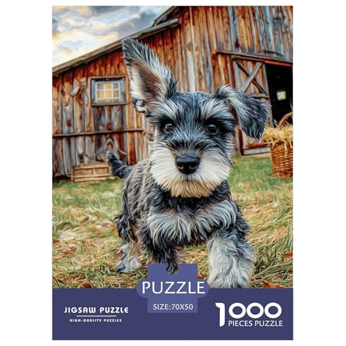 Cute Pet Dog 1000-teiliges Pet Puzzle Für Die Ganze Familie Erwachsenenpuzzle Mit Wimmelbild Unmöglich Puzzles 70x50cm/1000pcs von RYVABXYAK