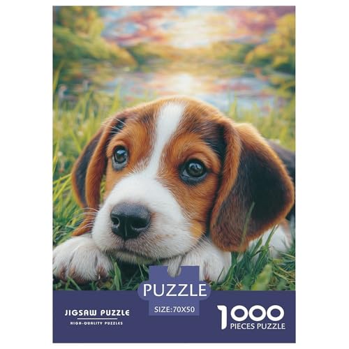 Cute Pet Dog 1000-teiliges Pet Puzzle Für Die Ganze Familie Geschicklichkeitsspiel Anspruchsvolles Puzzle 70x50cm/1000pcs von RYVABXYAK