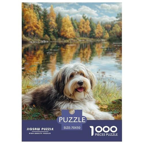 Cute Pet Dog 1000-teiliges Pet Puzzle Für Die Ganze Familie Geschicklichkeitsspiel Anspruchsvolles Puzzle 70x50cm/1000pcs von RYVABXYAK