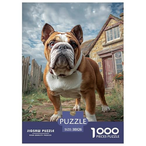 Cute Pet Dog 1000-teiliges Pet Puzzle Für Die Ganze Familie Geschicklichkeitsspiel DIY Herausfordernde 38x26cm/1000pcs von RYVABXYAK
